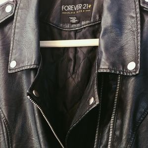 Faux Leather Biker Jacket
